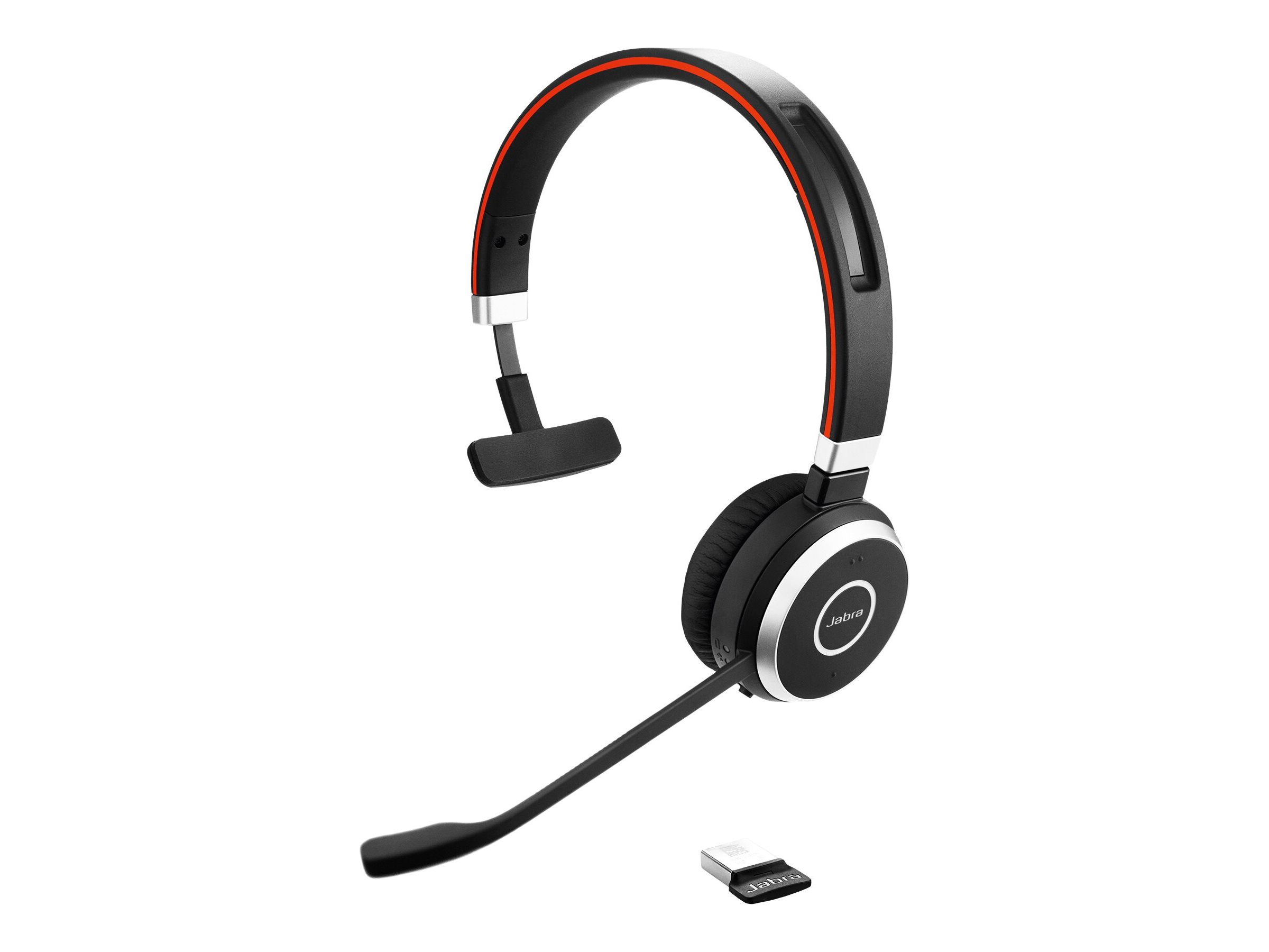 Jabra Evolve 65 SE MS Mono inkl. Ladestation und Bluetooth Dongle - Headset - On-Ear - Bluetooth - kabellos - USB
