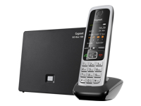 GIGASET C430A GO schwarz schnurlos analog und ALL-IP-fähig für bis zu 6 Telefonnrn. 3 integr. AB mit Min. 55 Aufnah. TFT-Farbdisplay