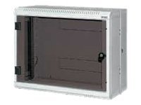 19" Wandschrank zweiteilig 6HE/295mm, Vollglastür - Delta B/2D - Triton