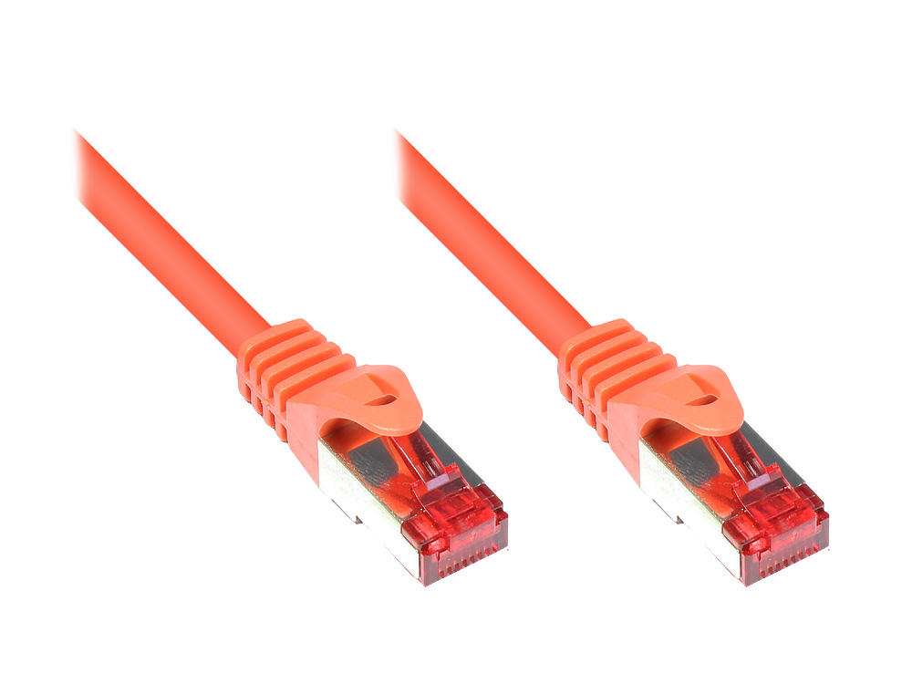 Patchkabel, Cat. 6, S/FTP, PiMF, PVC, 250MHz, orange, 2m, Good Connections