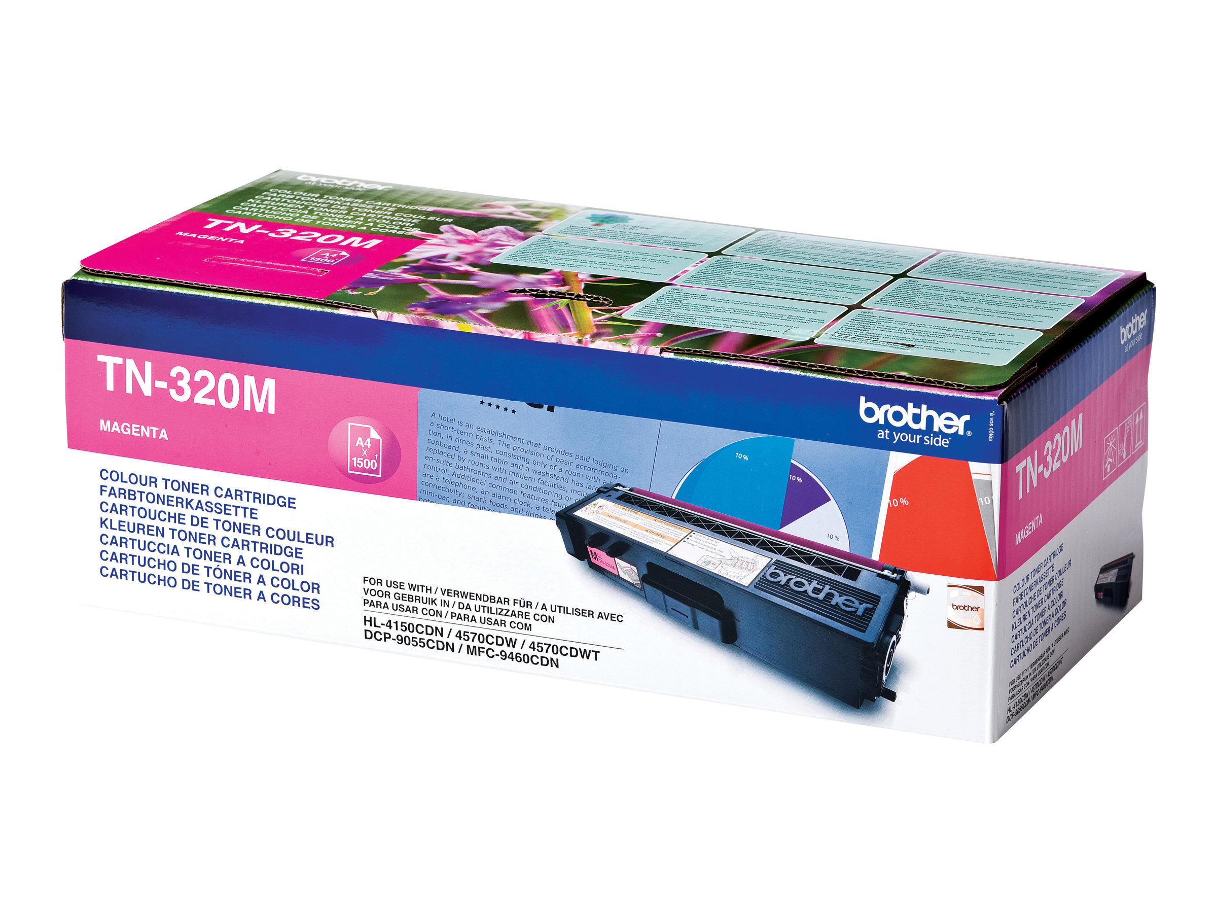 Brother TN320M - Magenta - Original - Tonerpatrone - für Brother DCP-9055, DCP-9270, MFC-9460, MFC-9465, MFC-9970; HL-4140, 4150, 4570