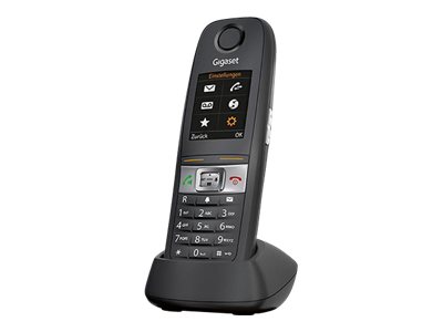 Gigaset E630HX - Schnurloses Erweiterungshandgerät mit Rufnummernanzeige - DECT\GAP - SIP, RTP - Schwarz