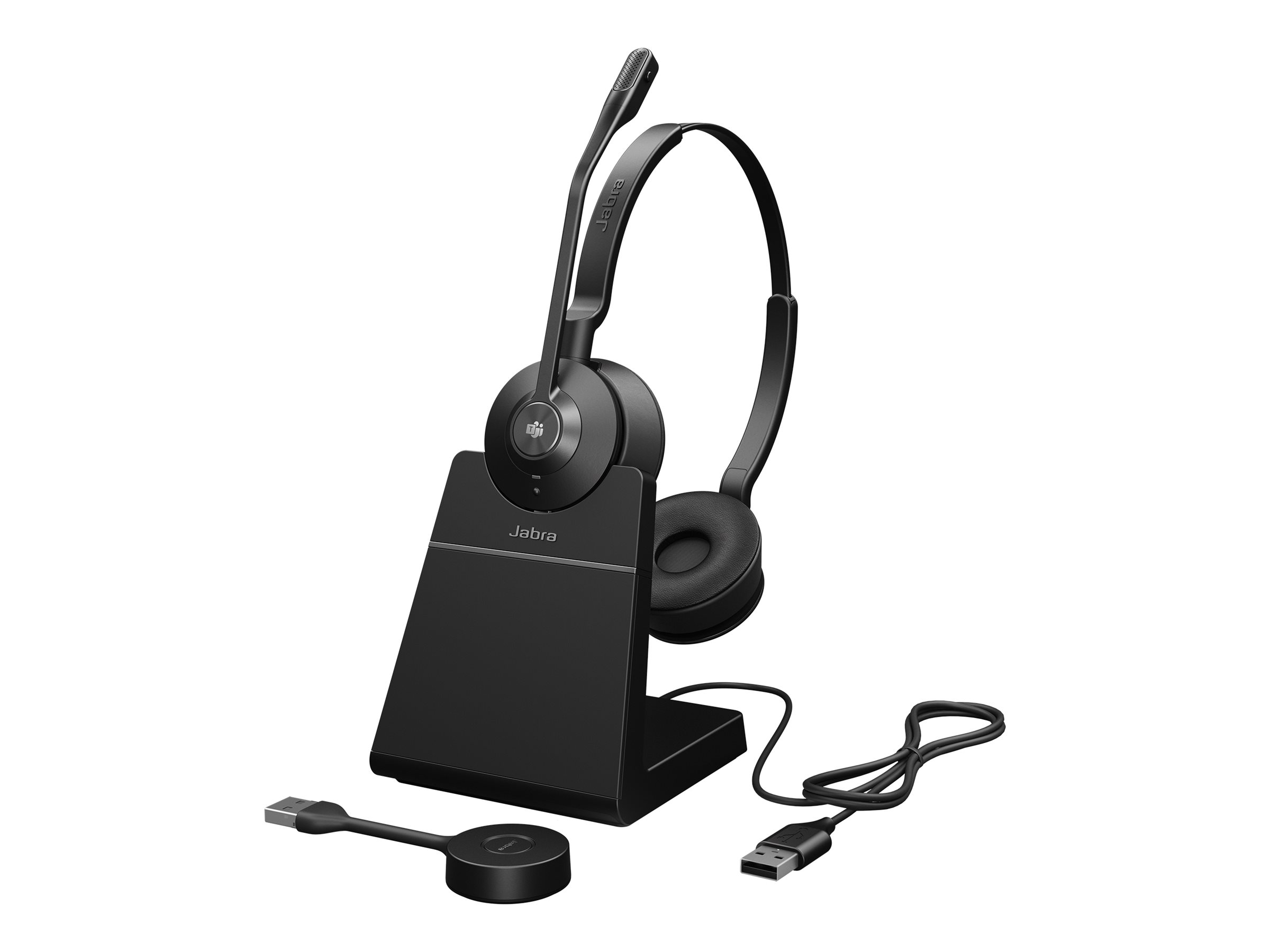 Jabra Engage 55 SE Stereo - Headset - On-Ear - DECT - kabellos - USB-A über DECT-Adapter