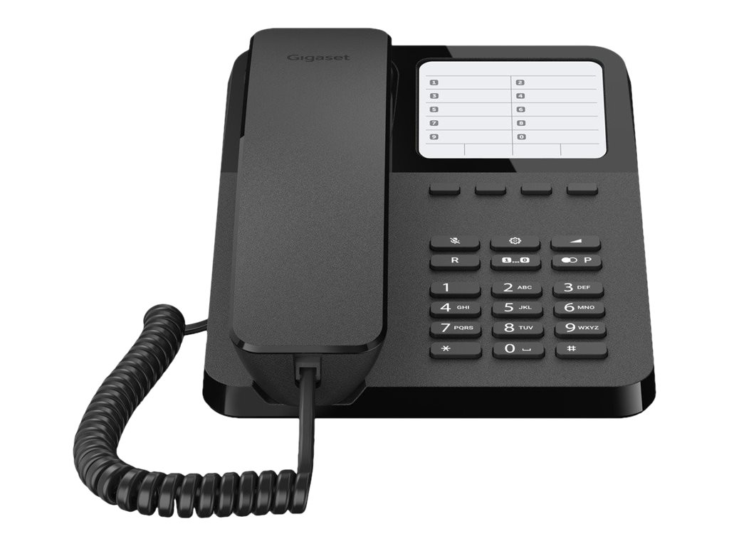 Gigaset Desk 400 - Telefon mit Schnur - Schwarz
