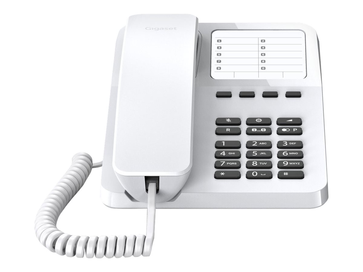 Gigaset Desk 400 - Telefon mit Schnur - weiß