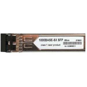 SFP-GIG-SX      1000Base-SX Gigabit Ethernet optical transceiver (SFP MSA). Supports multimode fiber over 850nm wavelength (nominal) with an LC connec