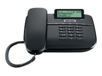 Gigaset DA611 - Telefon mit Schnur mit Rufnummernanzeige - Schwarz