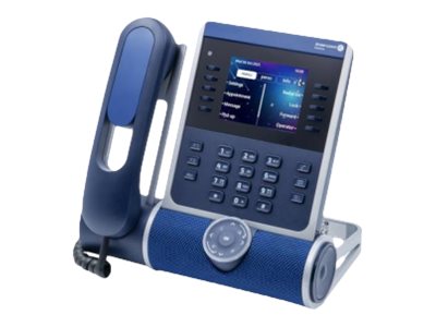 ALE ALE-300 Dual Gigabit Ethernet Enterprise DeskPhone mit kabelgebundenem Handgerät, Dual Stack NOE-SIP, 3.5 Zoll 320x240 Farbdisplay, HD Audio, 2 USB-C. Lieferung ohne Netzkabel.