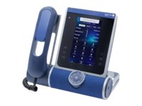 ALE ALE-500 Dual Gigabit Ethernet Enterprise DeskPhone mit kabelgebundenem Handgerät, Dual Stack NOE-SIP, 5.5 Zoll 720x1280 Farb-Touchdisplay, HD Audio, 2 USB-C. Lieferung ohne Netzkabel.