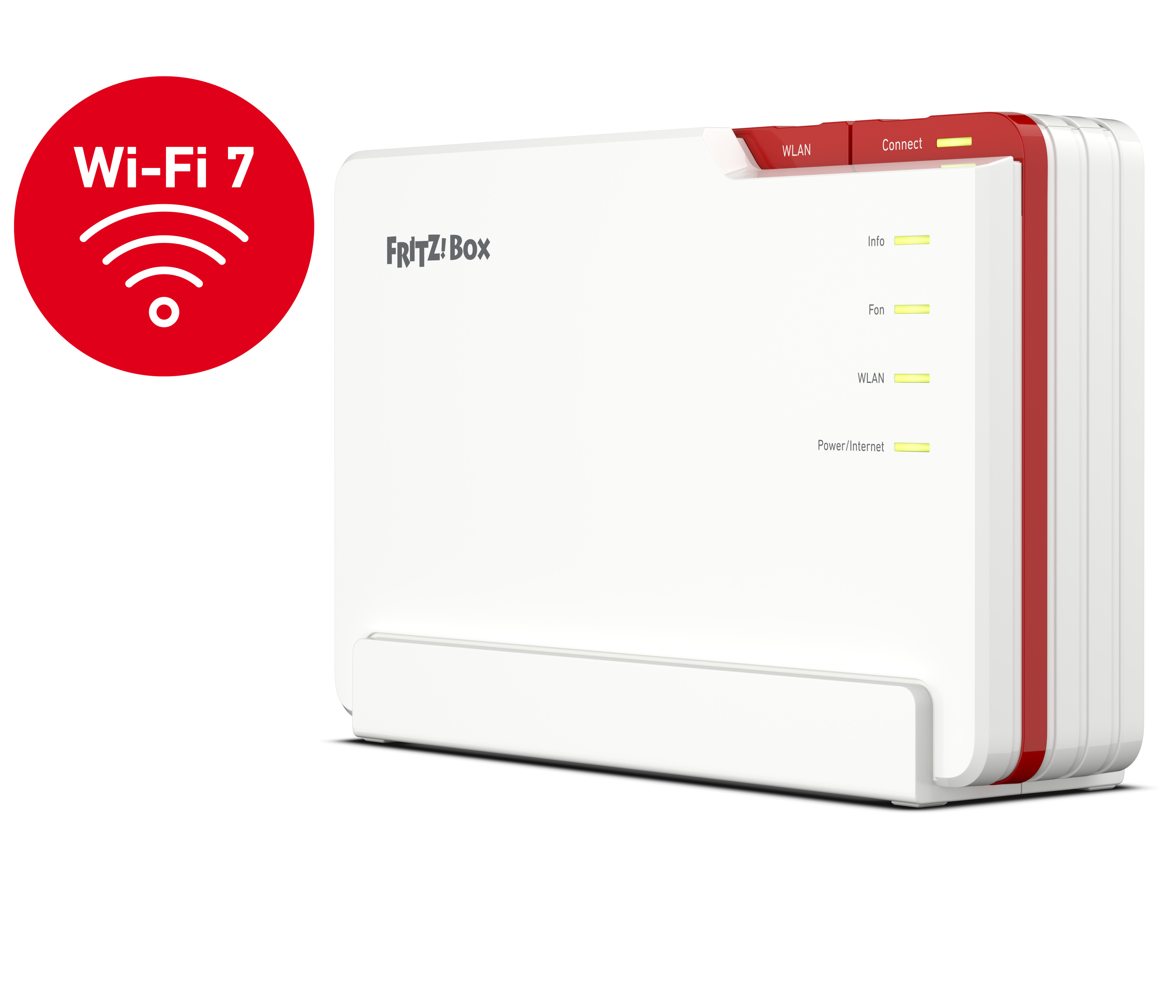 FRITZ! Box 5690 Pro, Wi-Fi 7 (802.11be), Tri-Band (2,4 GHz / 5 GHz / 5 GHz), Ethernet/LAN, Weiß, Tabletop-Router