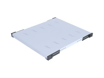 19" Fachboden gelocht, für Belastung 80 kg, 1HE/550mm  - fester Fachboden - Triton