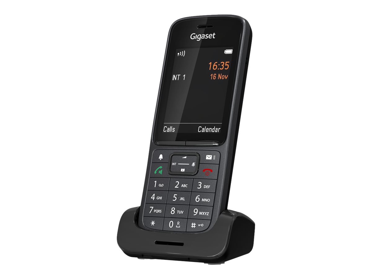 Gigaset SL800H PRO - Schnurloses Erweiterungshandgerät - mit Bluetooth-Schnittstelle mit Rufnummernanzeige - ECO DECT\GAP\CAT-iq - Anthrazit