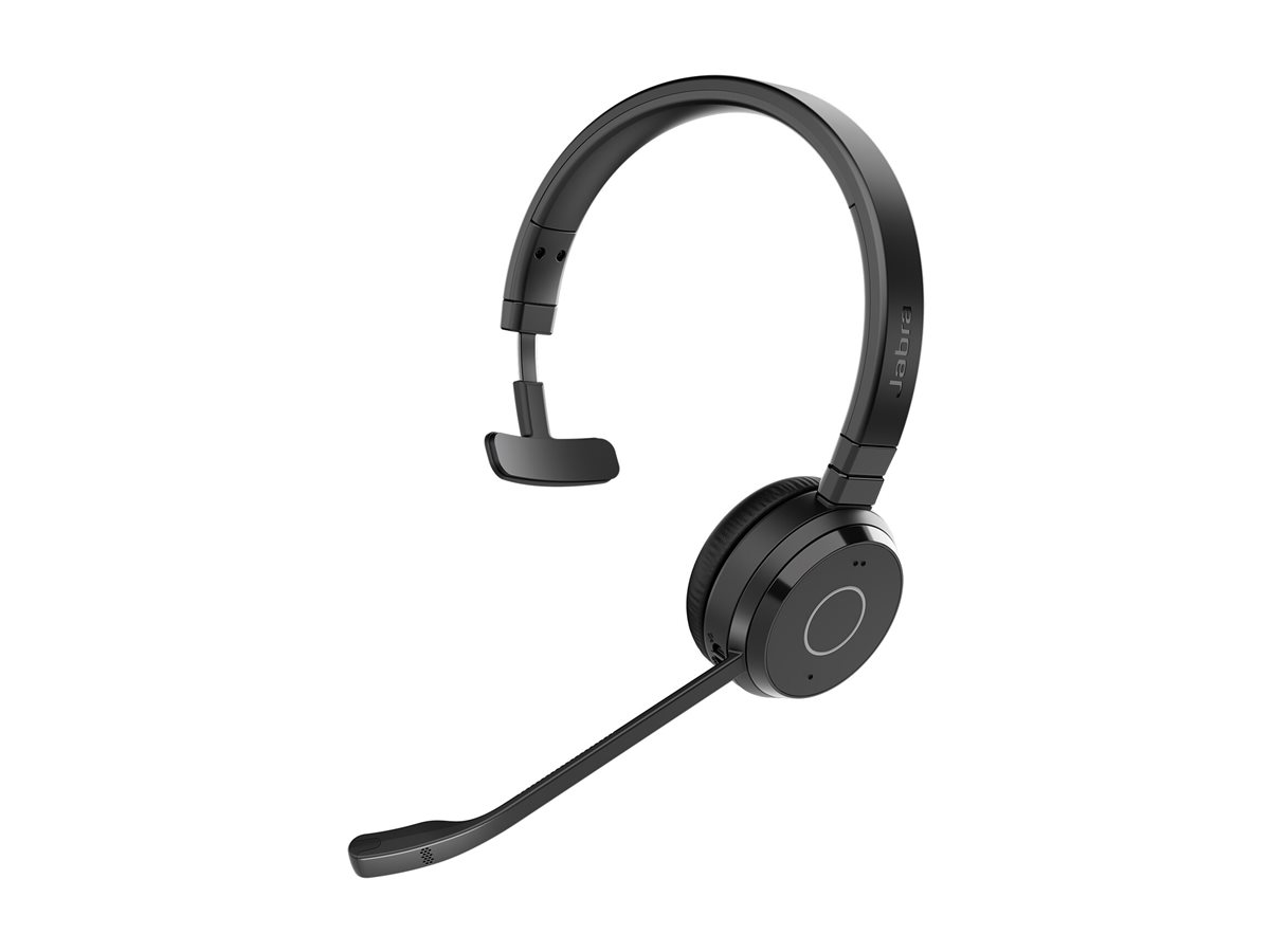 Jabra Evolve 65 TE Mono - Headset - On-Ear - Bluetooth - kabellos - Adapter USB-A via Bluetooth