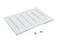 19" Fachboden gelocht, für Belastung 150 kg, 1HE/550mm  - fester Fachboden - Triton